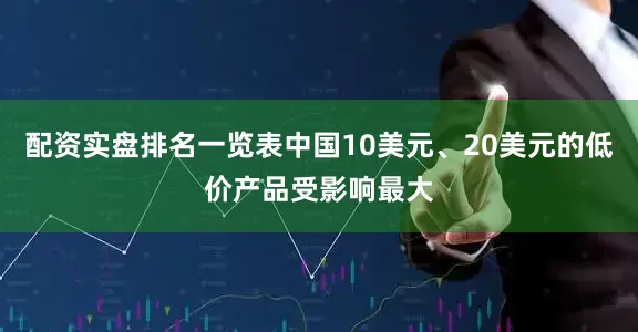 配资实盘排名一览表中国10美元、20美元的低价产品受影响最大