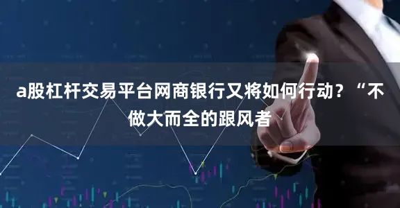 a股杠杆交易平台网商银行又将如何行动？“不做大而全的跟风者